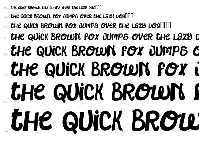 Minds Alike font waterfall